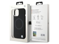 Funda BMW Signature de silicona líquida MagSafe para iPhone 15 Plus - negra Funda BMW Signature de silicona líquida MagSafe para iPhone 15 Plus - negra