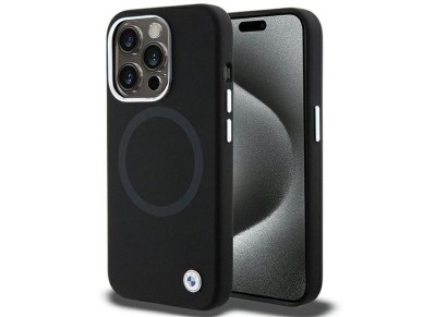 BMW Signature Liquid Silicone MagSafe case for iPhone 15 Pro - black BMW Signature Liquid Silicone MagSafe case for iPhone 15 Pro - black