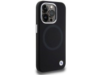 Funda BMW Signature de silicona líquida MagSafe para iPhone 15 Pro - negra Funda BMW Signature de silicona líquida MagSafe para iPhone 15 Pro - negra