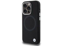 BMW Signature Liquid Silicone MagSafe case for iPhone 15 Pro Max - black