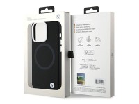 BMW Signature Liquid Silicone MagSafe case for iPhone 15 Pro Max - black