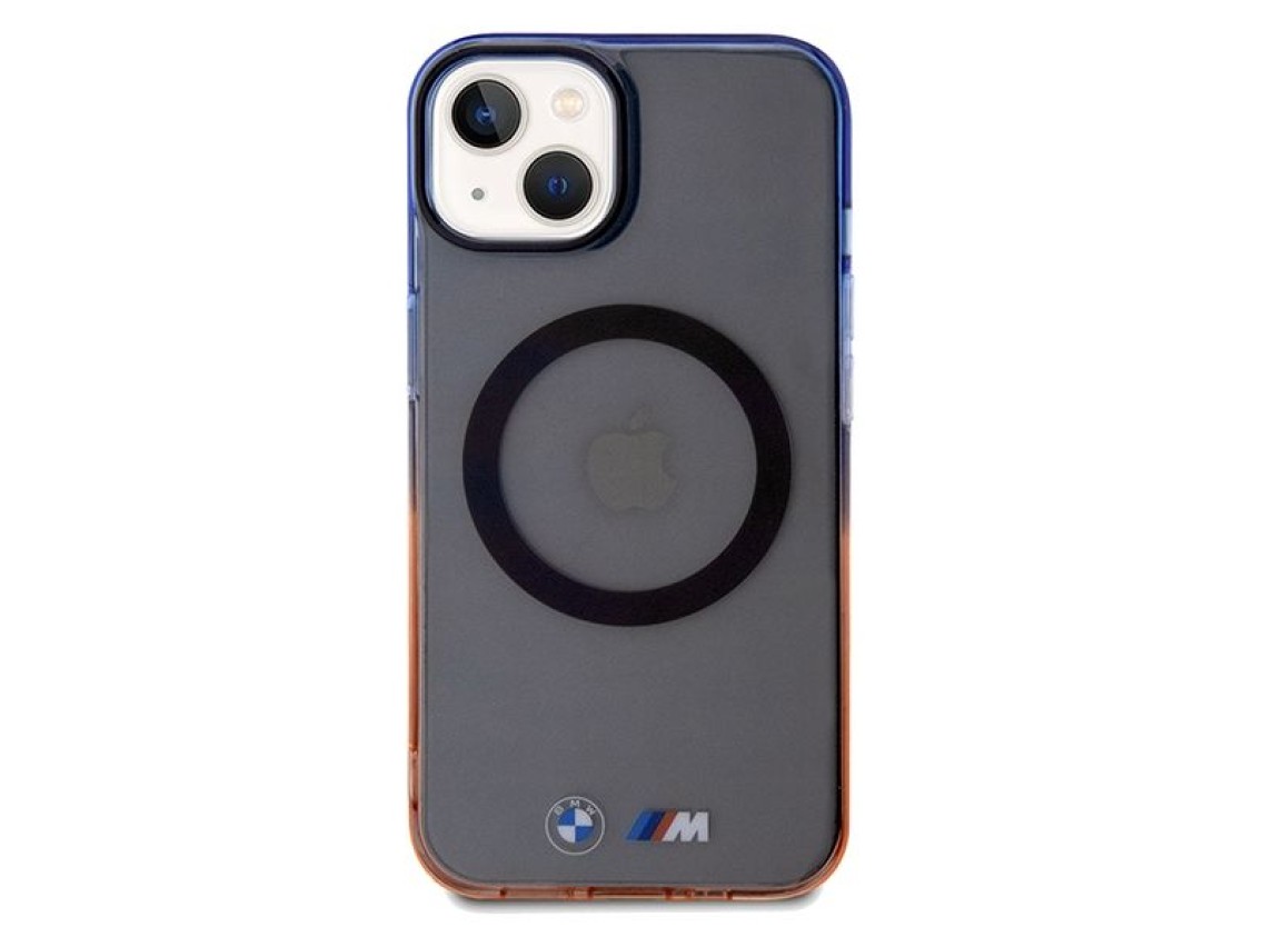 BMW Gradient Bumper MagSafe Case for iPhone 15 Plus / 14 Plus - Gray
