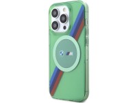 BMW M Tricolor Stripes MagSafe case for iPhone 15 Pro - green