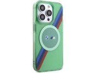 BMW M Tricolor Stripes MagSafe case for iPhone 15 Pro - green