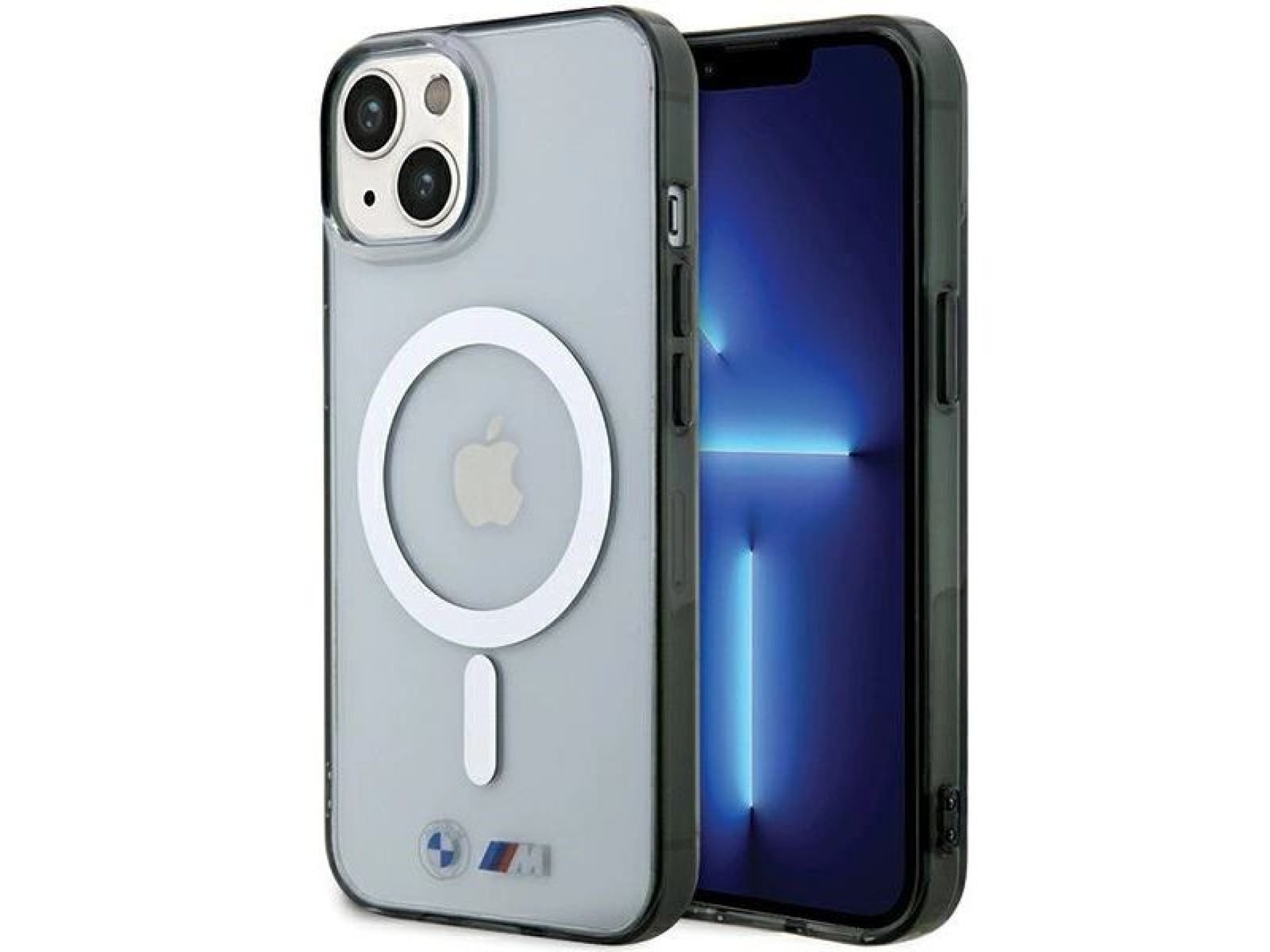 BMW Silver Ring MagSafe iPhone 15 Case - Clear