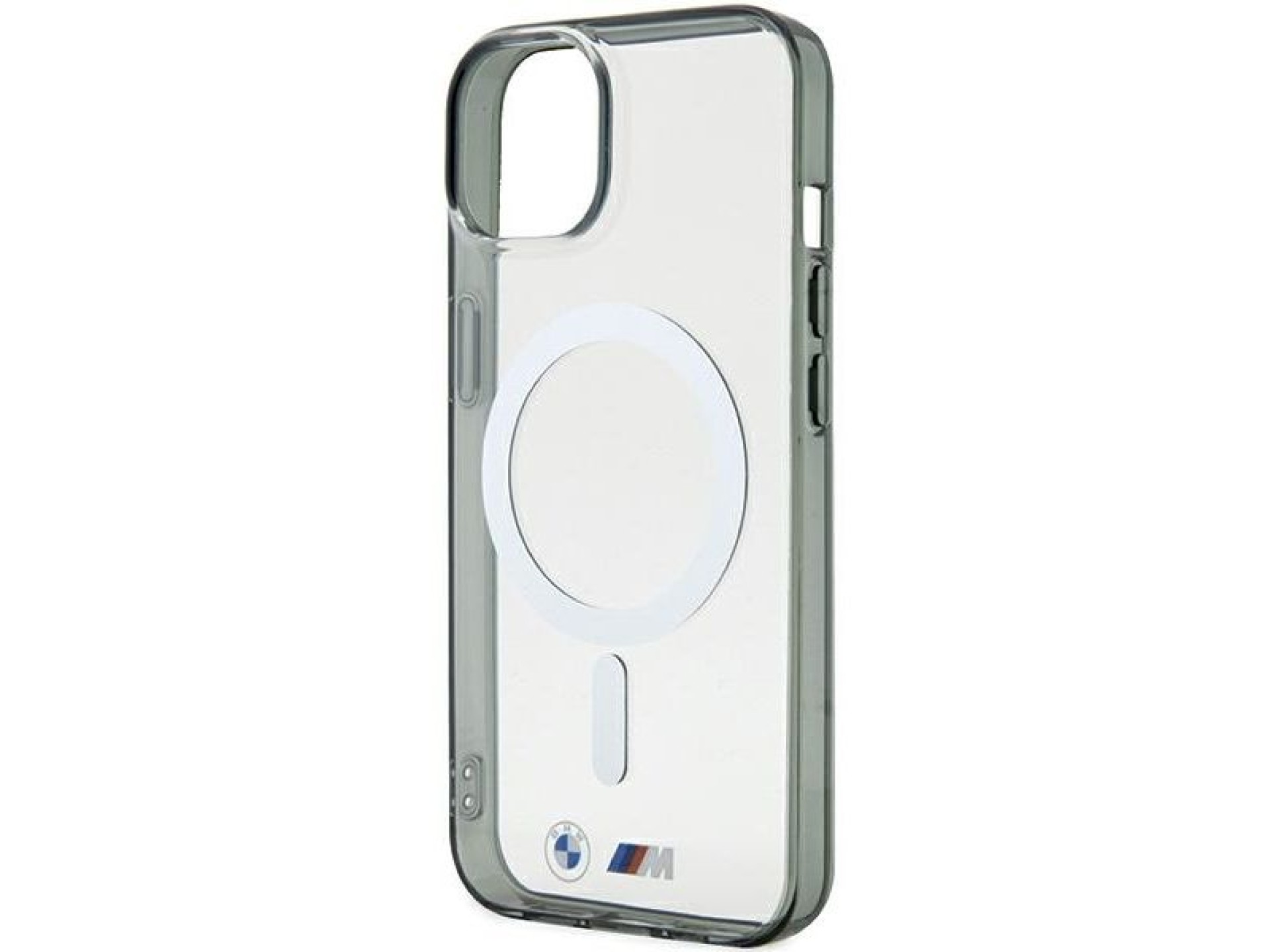 BMW Silver Ring MagSafe iPhone 15 Case - Clear