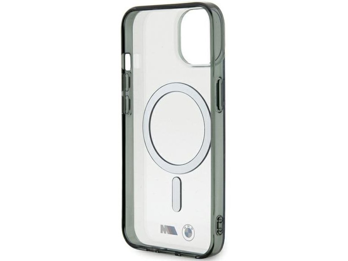 BMW Silver Ring MagSafe iPhone 15 Case - Clear
