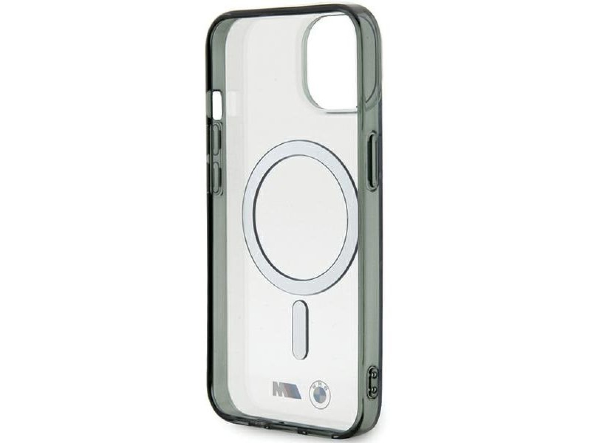 BMW Silver Ring MagSafe iPhone 15 Case - Clear
