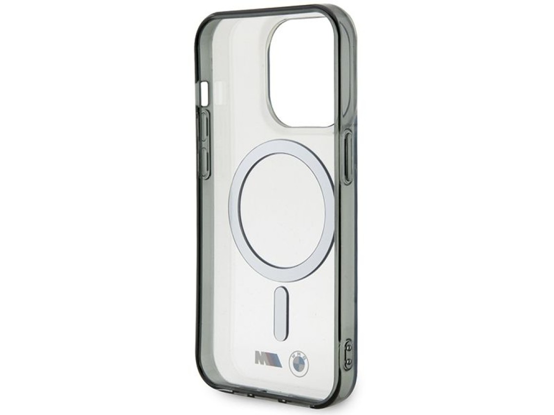 Capa MagSafe BMW Silver Ring para iPhone 15 Pro - transparente
