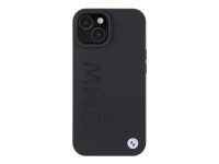 BMW BMHMP15SSLLBK iPhone 15 6.1" negro/negro MagSafe funda rígida con logotipo impreso BMW BMHMP15SSLLBK iPhone 15 6.1" negro/negro MagSafe funda rígida con logotipo impreso