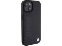 Funda BMW MagSafe de cuero con estampado en caliente para iPhone 15 Plus - negra Funda BMW MagSafe de cuero con estampado en caliente para iPhone 15 Plus - negra