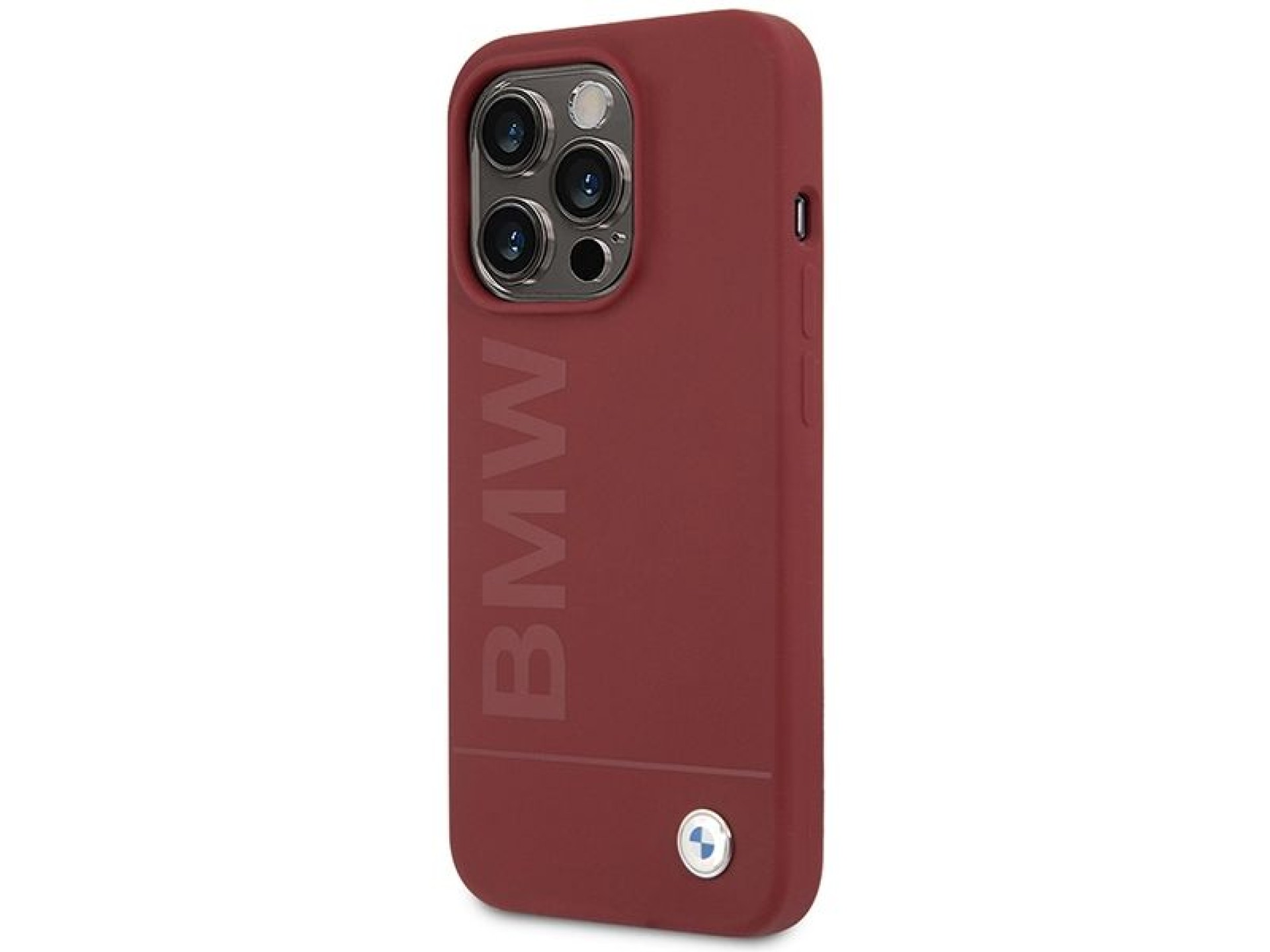 BMW Silicone Big Logo MagSafe case for iPhone 15 Pro - red