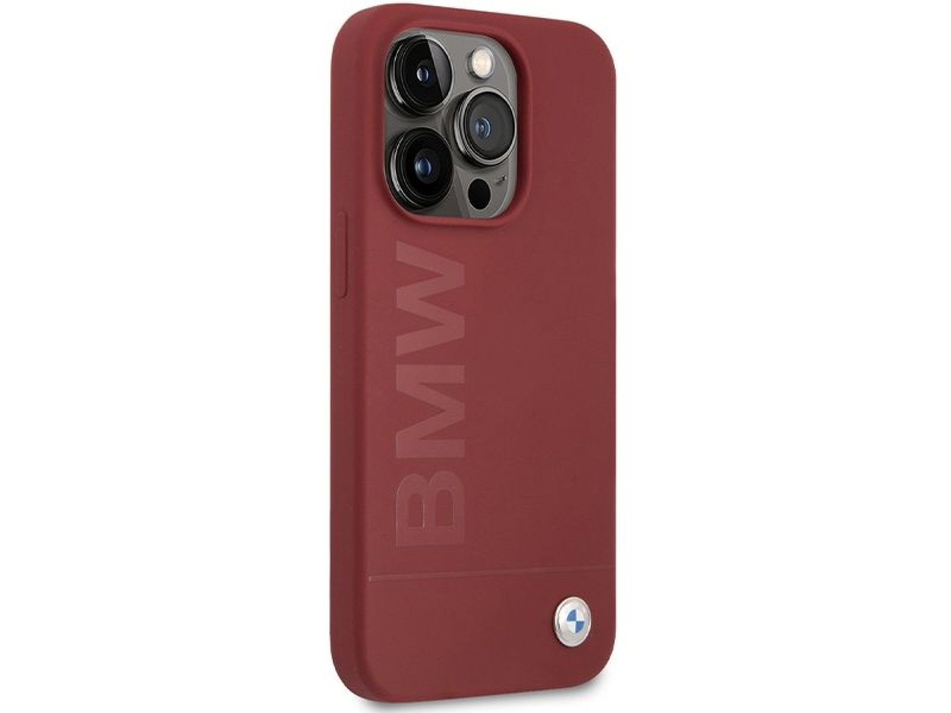 BMW Silicone Big Logo MagSafe case for iPhone 15 Pro - red