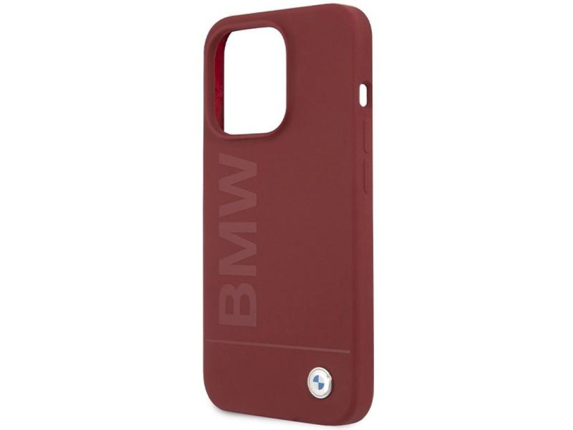BMW Silicone Big Logo MagSafe case for iPhone 15 Pro - red