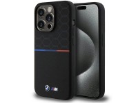 Funda de silicona con diseño BMW M MagSafe para iPhone 15 Pro - negra Funda de silicona con diseño BMW M MagSafe para iPhone 15 Pro - negra