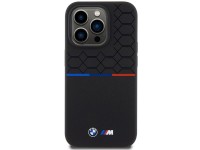 Funda de silicona con diseño BMW M MagSafe para iPhone 15 Pro - negra Funda de silicona con diseño BMW M MagSafe para iPhone 15 Pro - negra