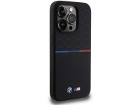 Funda de silicona con diseño BMW M MagSafe para iPhone 15 Pro - negra Funda de silicona con diseño BMW M MagSafe para iPhone 15 Pro - negra