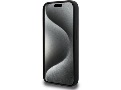 Funda de silicona con diseño BMW M MagSafe para iPhone 15 Pro - negra Funda de silicona con diseño BMW M MagSafe para iPhone 15 Pro - negra