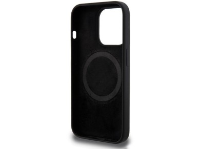 Funda de silicona con diseño BMW M MagSafe para iPhone 15 Pro - negra Funda de silicona con diseño BMW M MagSafe para iPhone 15 Pro - negra