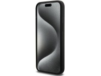 Capa MagSafe de silicone com padrão BMW M para iPhone 15 Pro Max - preta Capa MagSafe de silicone com padrão BMW M para iPhone 15 Pro Max - preta