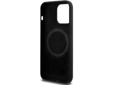 Funda de silicona con diseño BMW M MagSafe para iPhone 15 Pro Max - negra Funda de silicona con diseño BMW M MagSafe para iPhone 15 Pro Max - negra