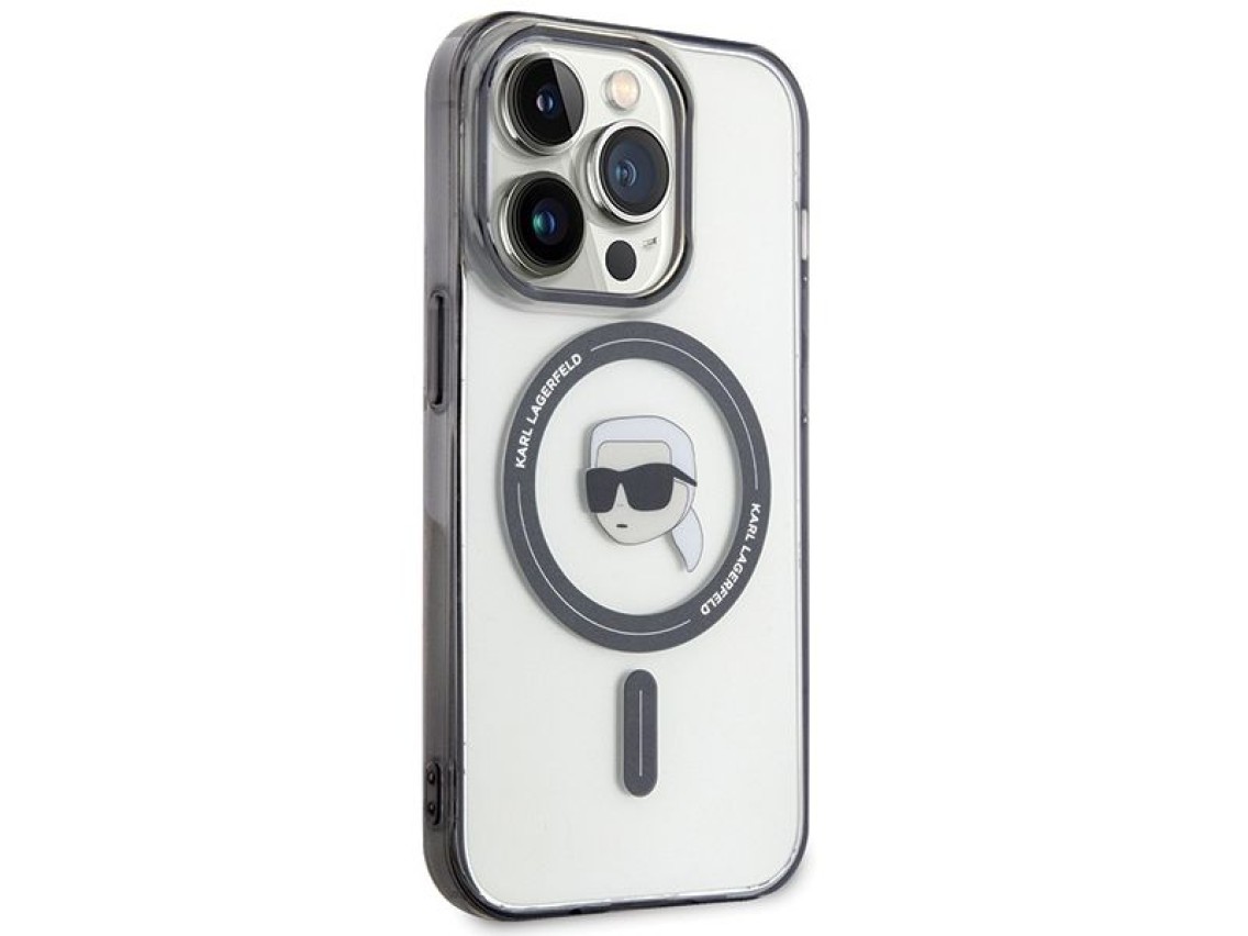 Capa Karl Lagerfeld KLHMP15LHKHNOTK para iPhone 15 Pro - transparente