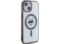 Capa rígida transparente Karl Lagerfeld KLHMP15MHCHNOTK para iPhone 15 Plus de 6,7" com estampa IML Capa rígida transparente Karl Lagerfeld KLHMP15MHCHNOTK para iPhone 15 Plus de 6,7" com estampa IML