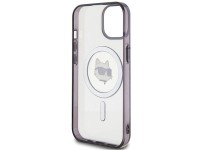 Capa rígida transparente Karl Lagerfeld KLHMP15MHCHNOTK para iPhone 15 Plus de 6,7" com estampa IML Capa rígida transparente Karl Lagerfeld KLHMP15MHCHNOTK para iPhone 15 Plus de 6,7" com estampa IML