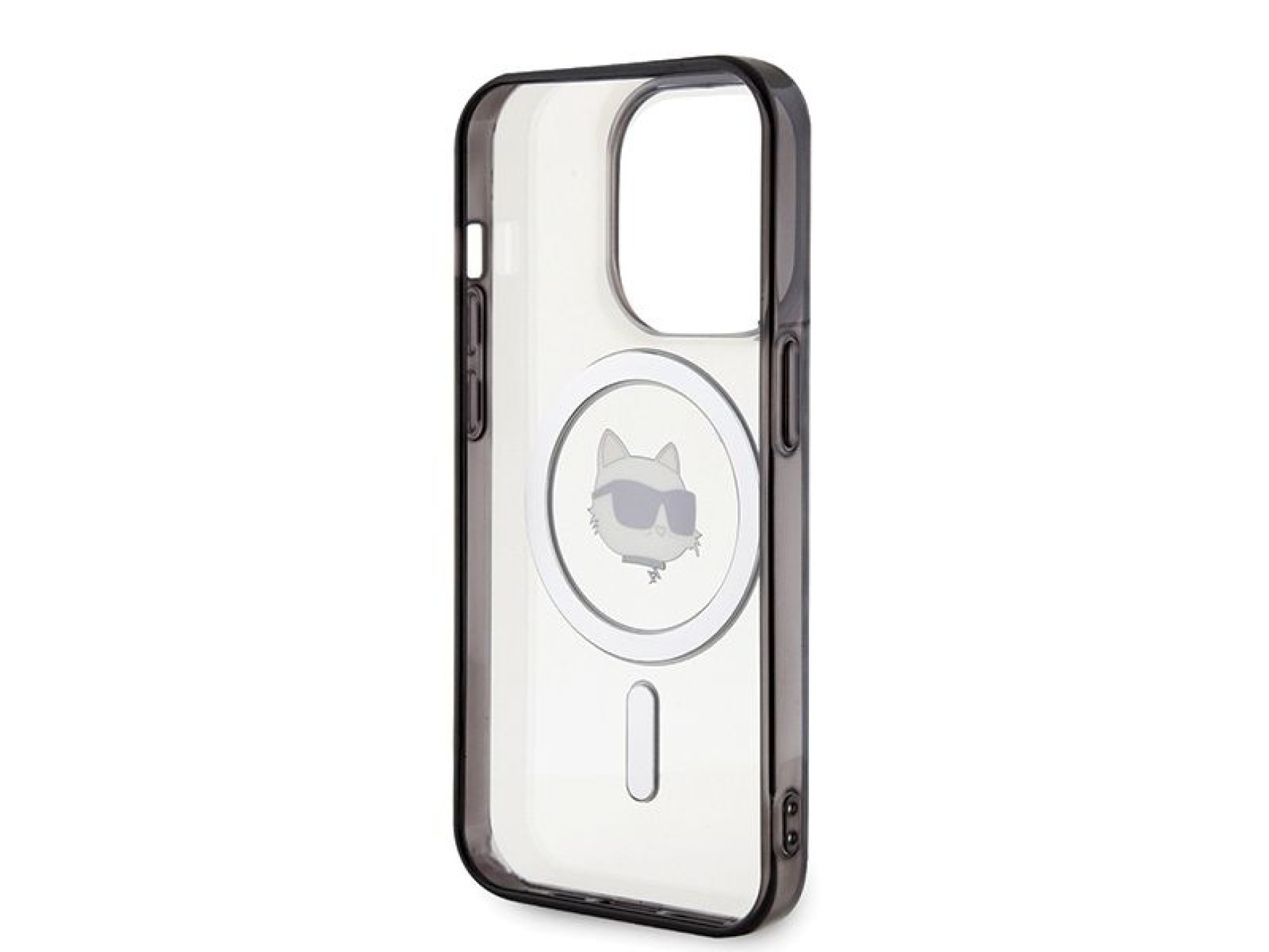 Karl Lagerfeld IML Choupette's Head MagSafe case for iPhone 15 Pro - transparent