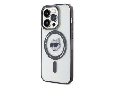 Karl Lagerfeld KLHMP15XHCHNOTK iPhone 15 Pro Max 6.7" transparent hardcase IML Choupette`s Head MagS Karl Lagerfeld KLHMP15XHCHNOTK iPhone 15 Pro Max 6.7" transparent hardcase IML Choupette`s Head MagS