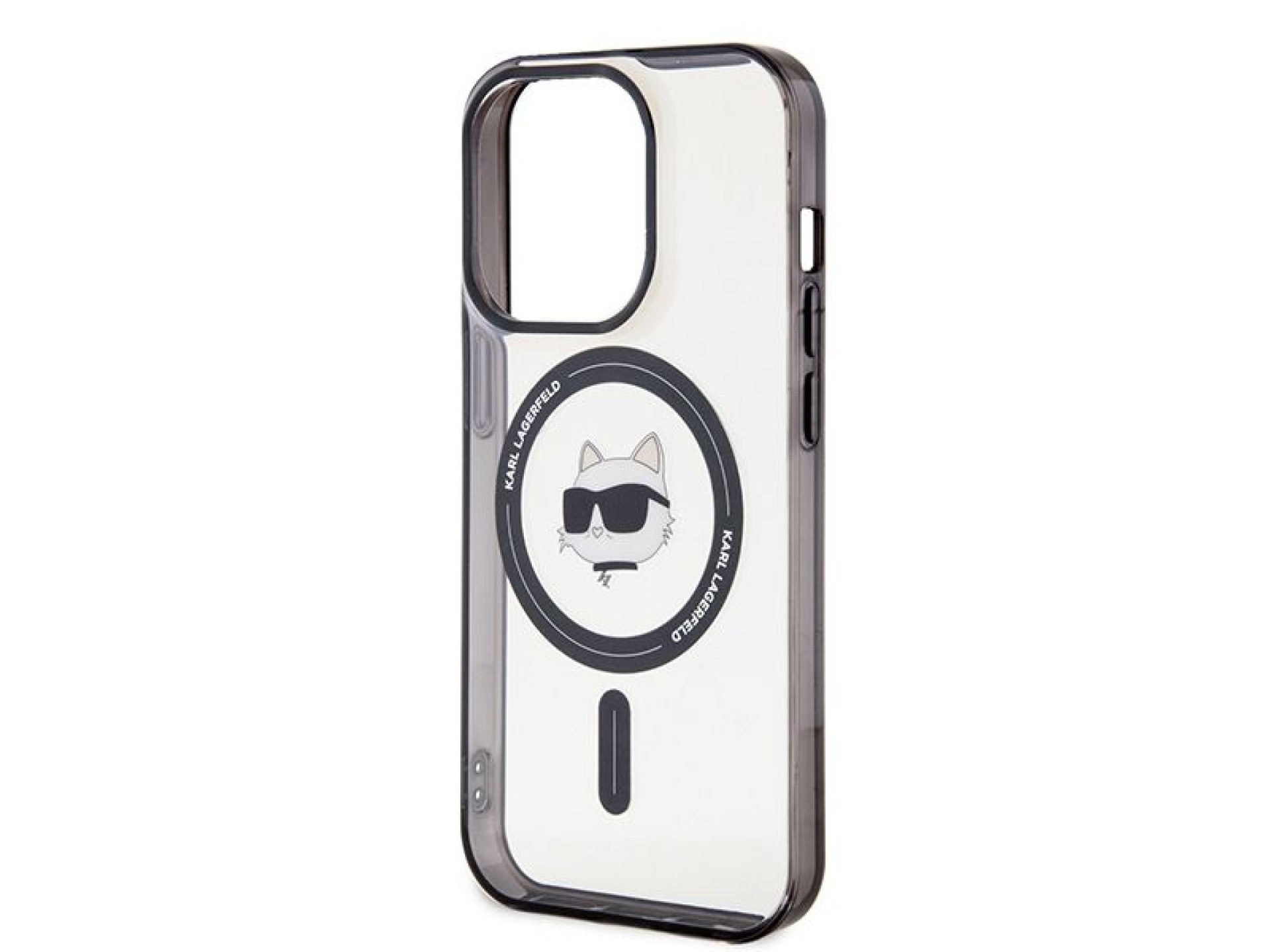 Karl Lagerfeld KLHMP15XHCHNOTK Capa rígida transparente para iPhone 15 Pro Max 6.7