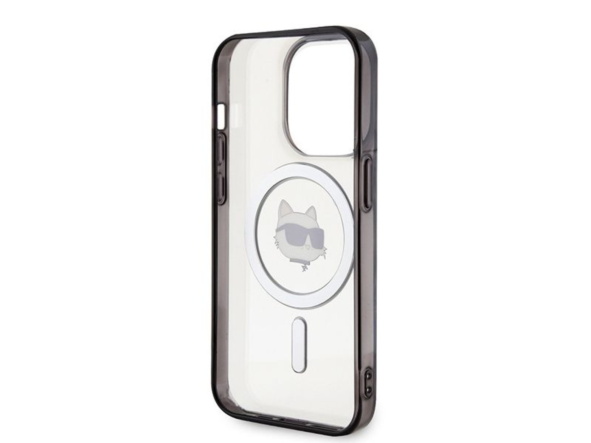 Karl Lagerfeld KLHMP15XHCHNOTK Capa rígida transparente para iPhone 15 Pro Max 6.7