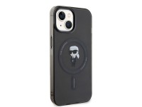 Capa Karl Lagerfeld IML Ikonik MagSafe para iPhone 15 - preta Capa Karl Lagerfeld IML Ikonik MagSafe para iPhone 15 - preta