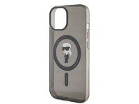 Capa Karl Lagerfeld IML Ikonik MagSafe para iPhone 15 - preta Capa Karl Lagerfeld IML Ikonik MagSafe para iPhone 15 - preta