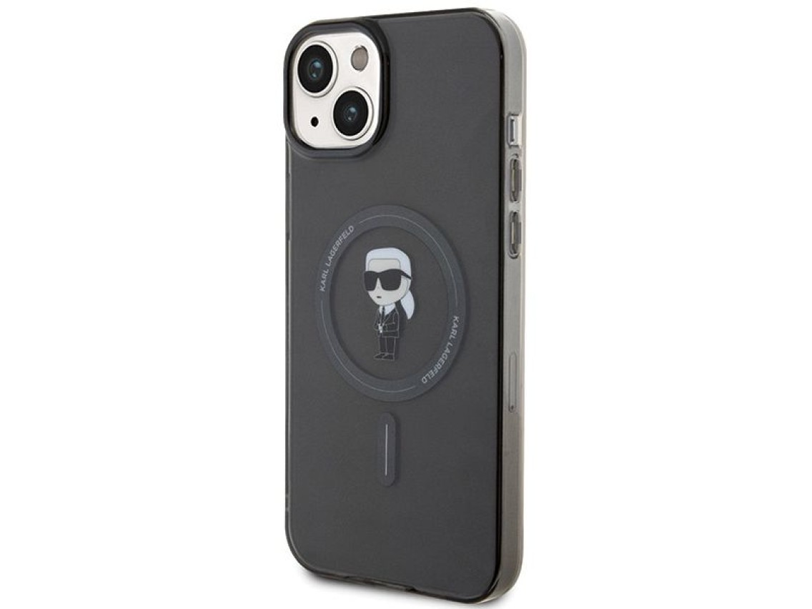 Karl Lagerfeld IML Ikonik MagSafe case for iPhone 15 Plus - black