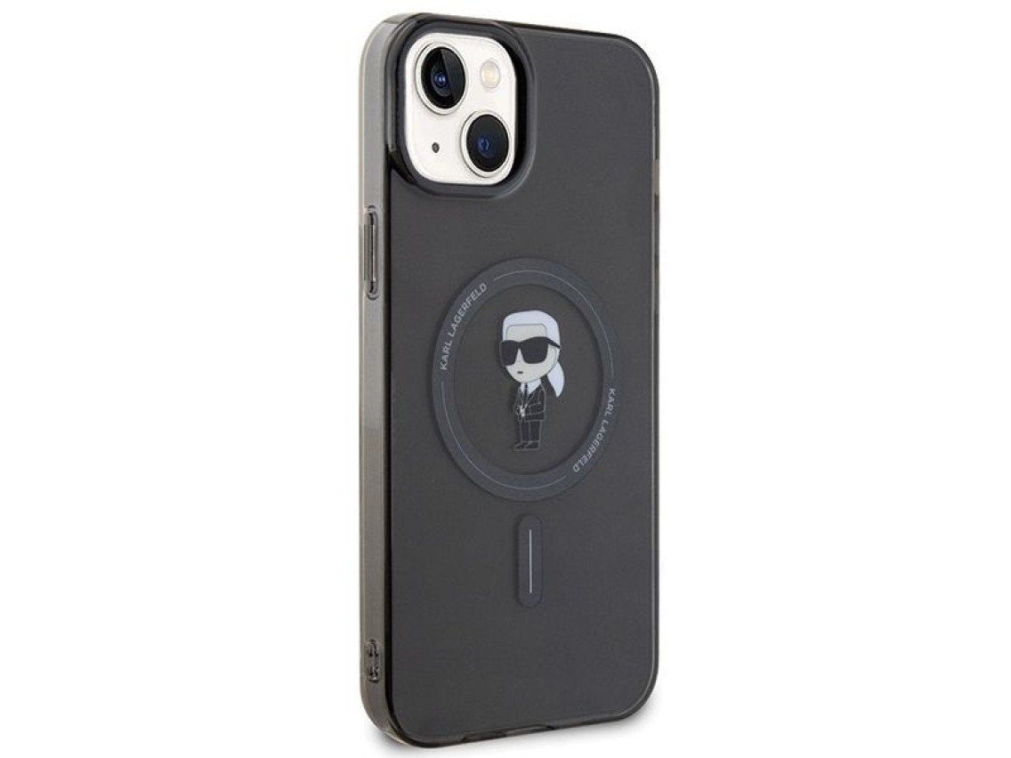 Karl Lagerfeld IML Ikonik MagSafe case for iPhone 15 Plus - black