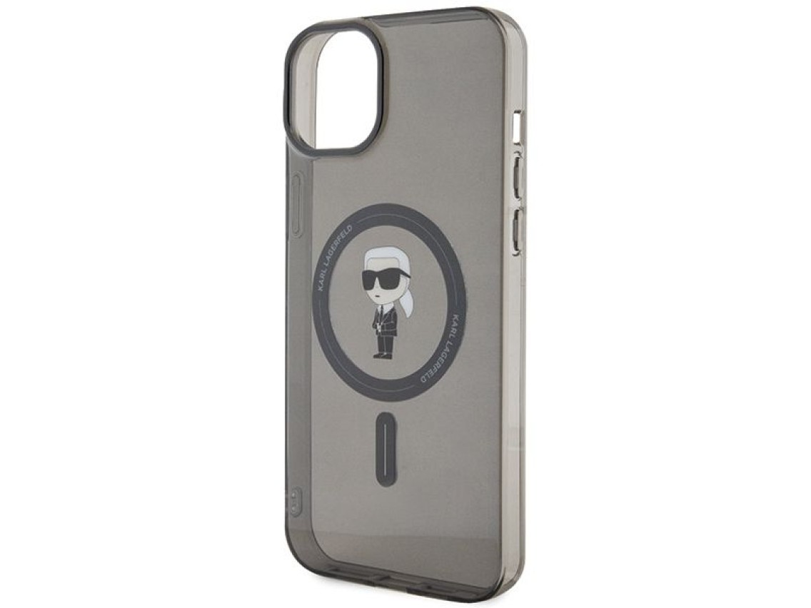 Karl Lagerfeld IML Ikonik MagSafe case for iPhone 15 Plus - black