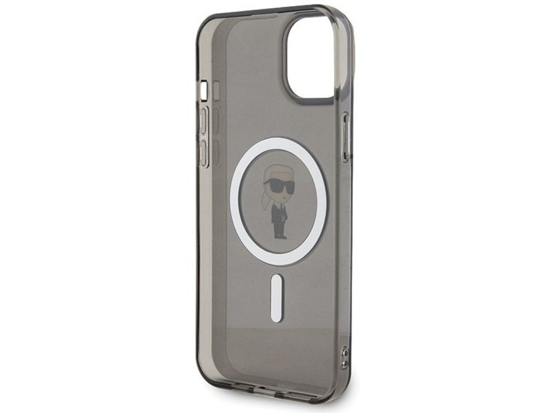 Karl Lagerfeld IML Ikonik MagSafe case for iPhone 15 Plus - black