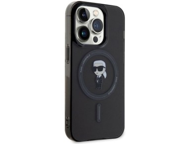 Karl Lagerfeld KLHMP15XHFCKNOK iPhone 15 Pro Max 6.7" black/black hardcase IML Ikonik MagSafe Karl Lagerfeld KLHMP15XHFCKNOK iPhone 15 Pro Max 6.7" black/black hardcase IML Ikonik MagSafe