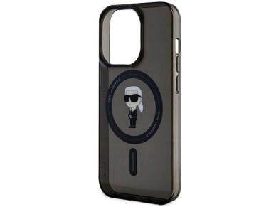 Karl Lagerfeld KLHMP15XHFCKNOK iPhone 15 Pro Max 6.7" black/black hardcase IML Ikonik MagSafe Karl Lagerfeld KLHMP15XHFCKNOK iPhone 15 Pro Max 6.7" black/black hardcase IML Ikonik MagSafe