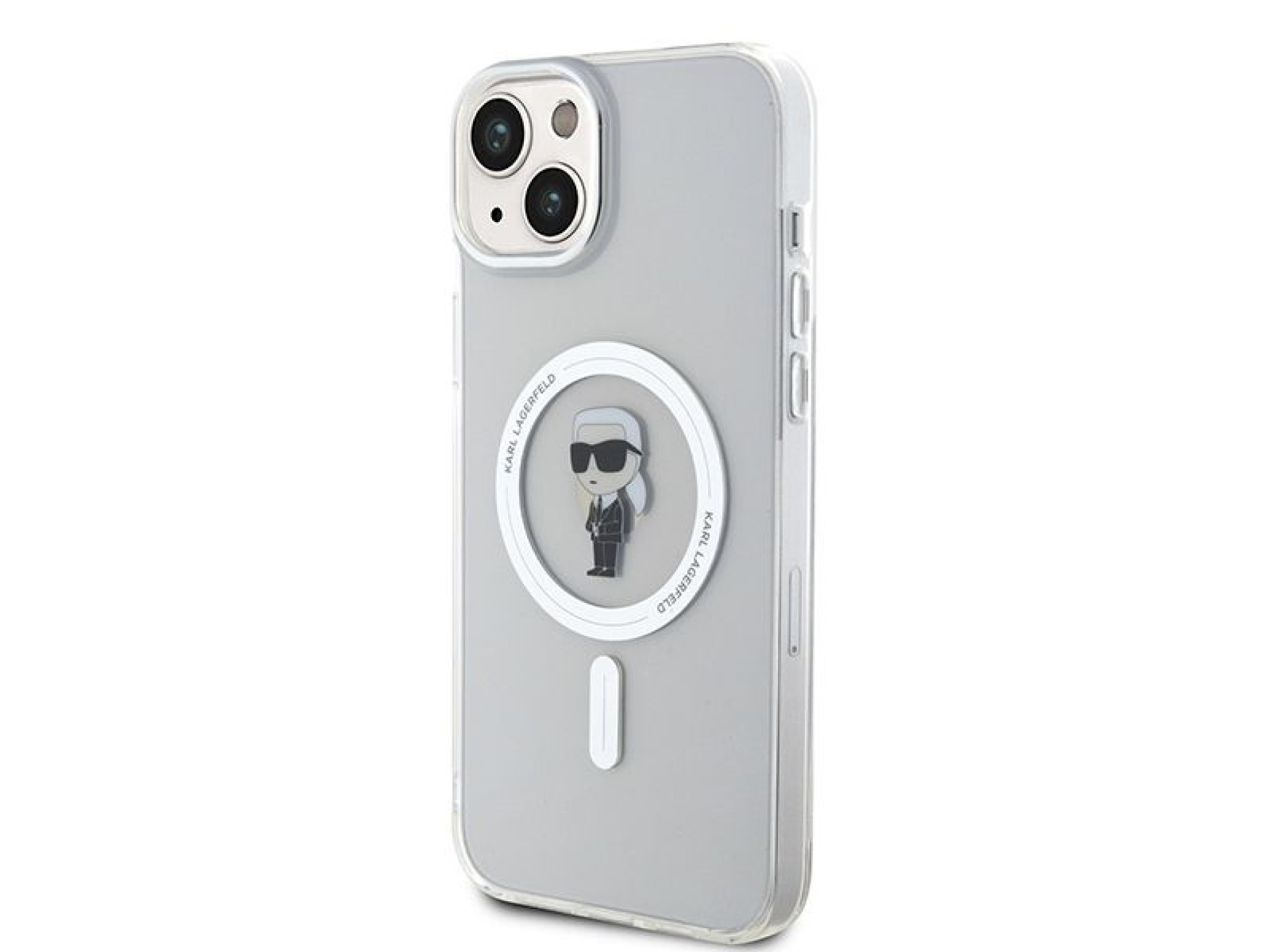 Funda Karl Lagerfeld IML Ikonik MagSafe para iPhone 15 Plus - transparente
