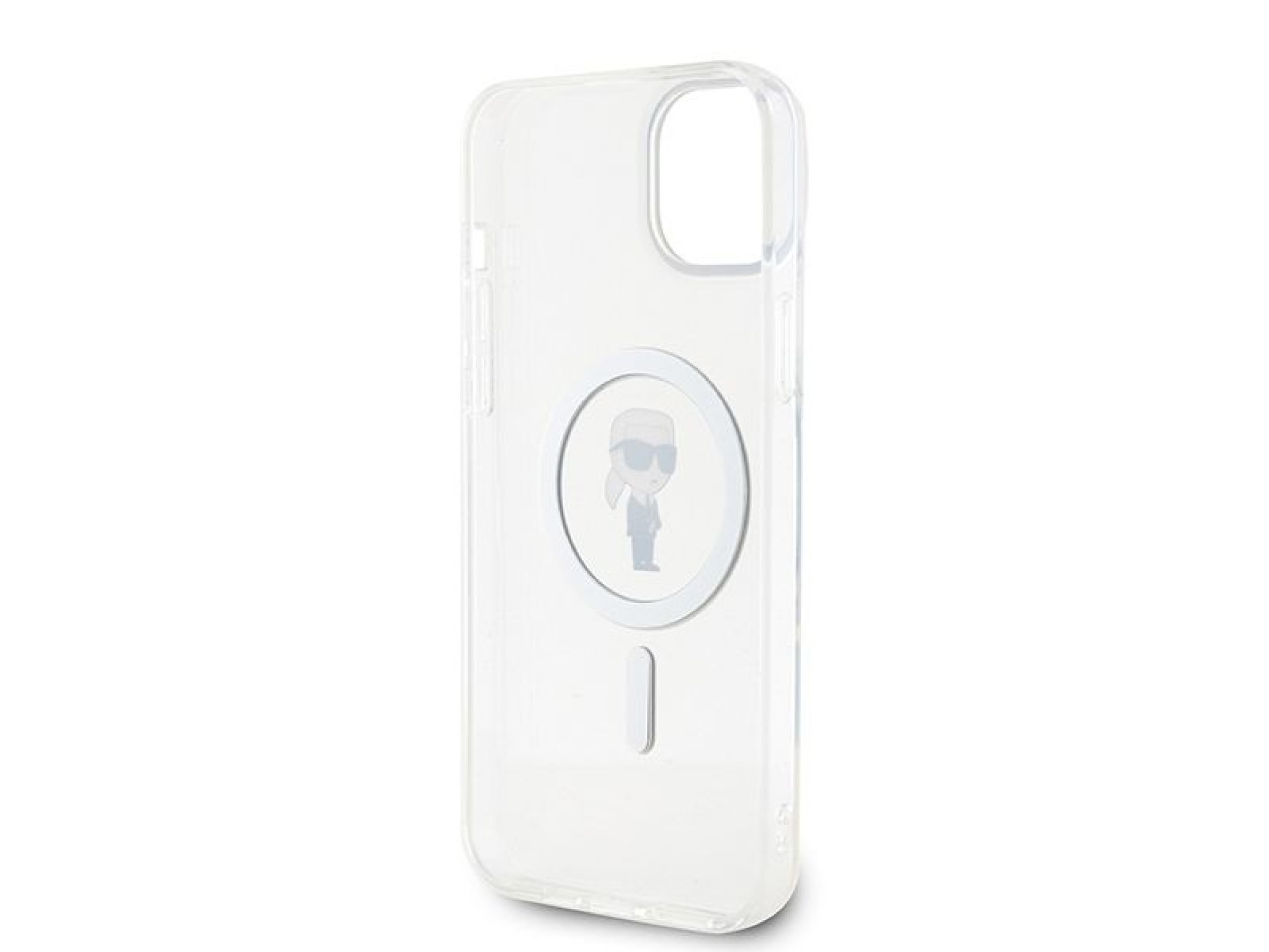 Funda Karl Lagerfeld IML Ikonik MagSafe para iPhone 15 Plus - transparente