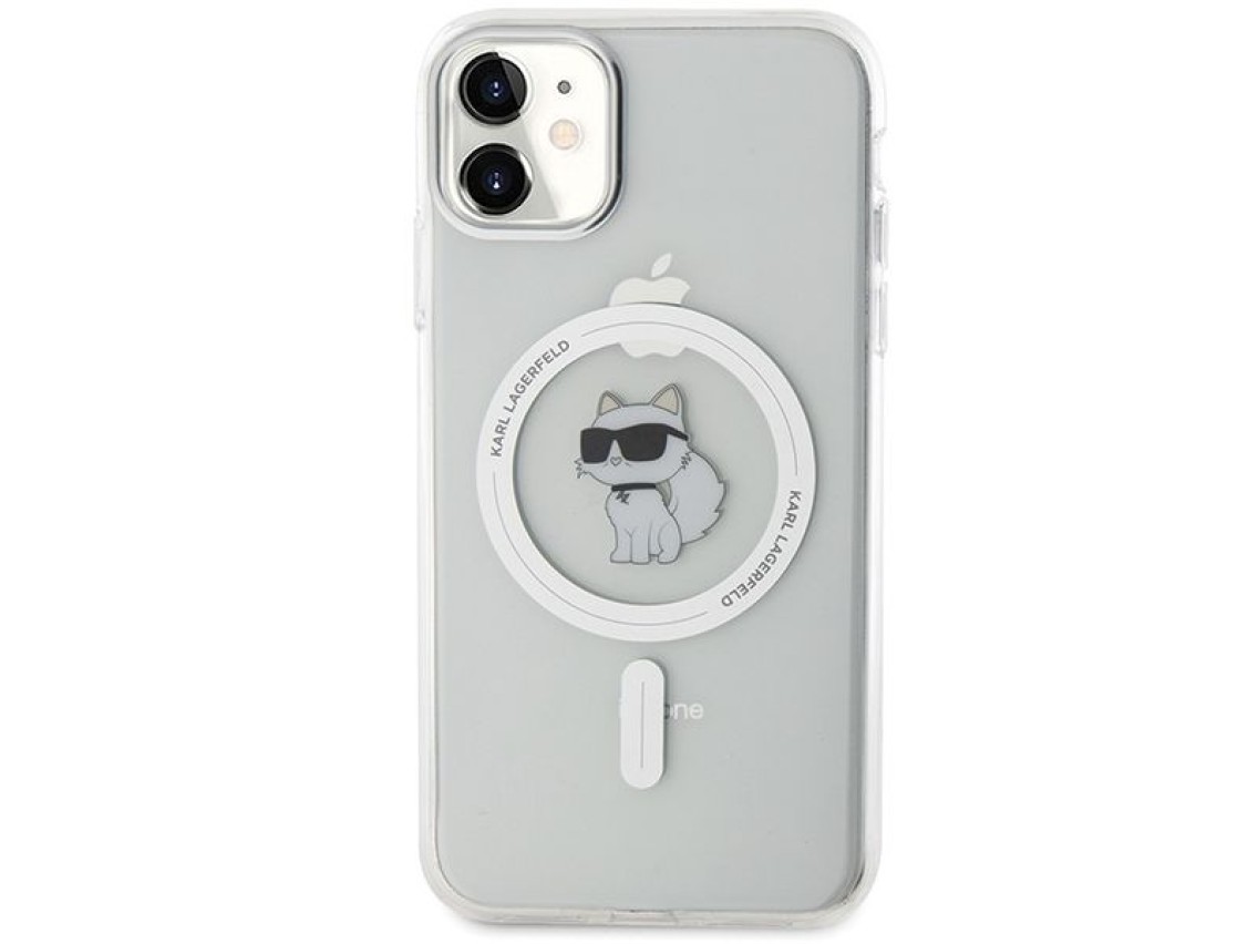 Karl Lagerfeld IML Choupette MagSafe case for iPhone 11 / Xr - transparent