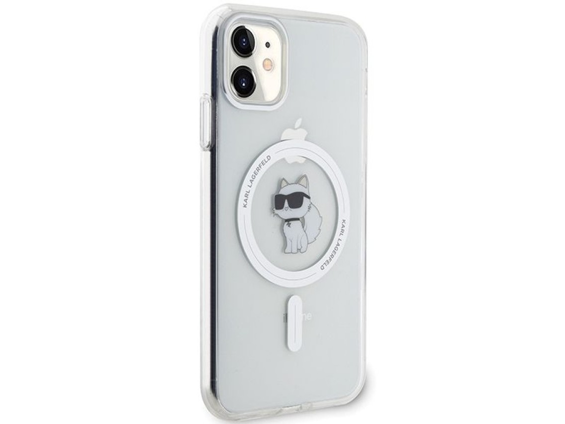 Karl Lagerfeld IML Choupette MagSafe case for iPhone 11 / Xr - transparent