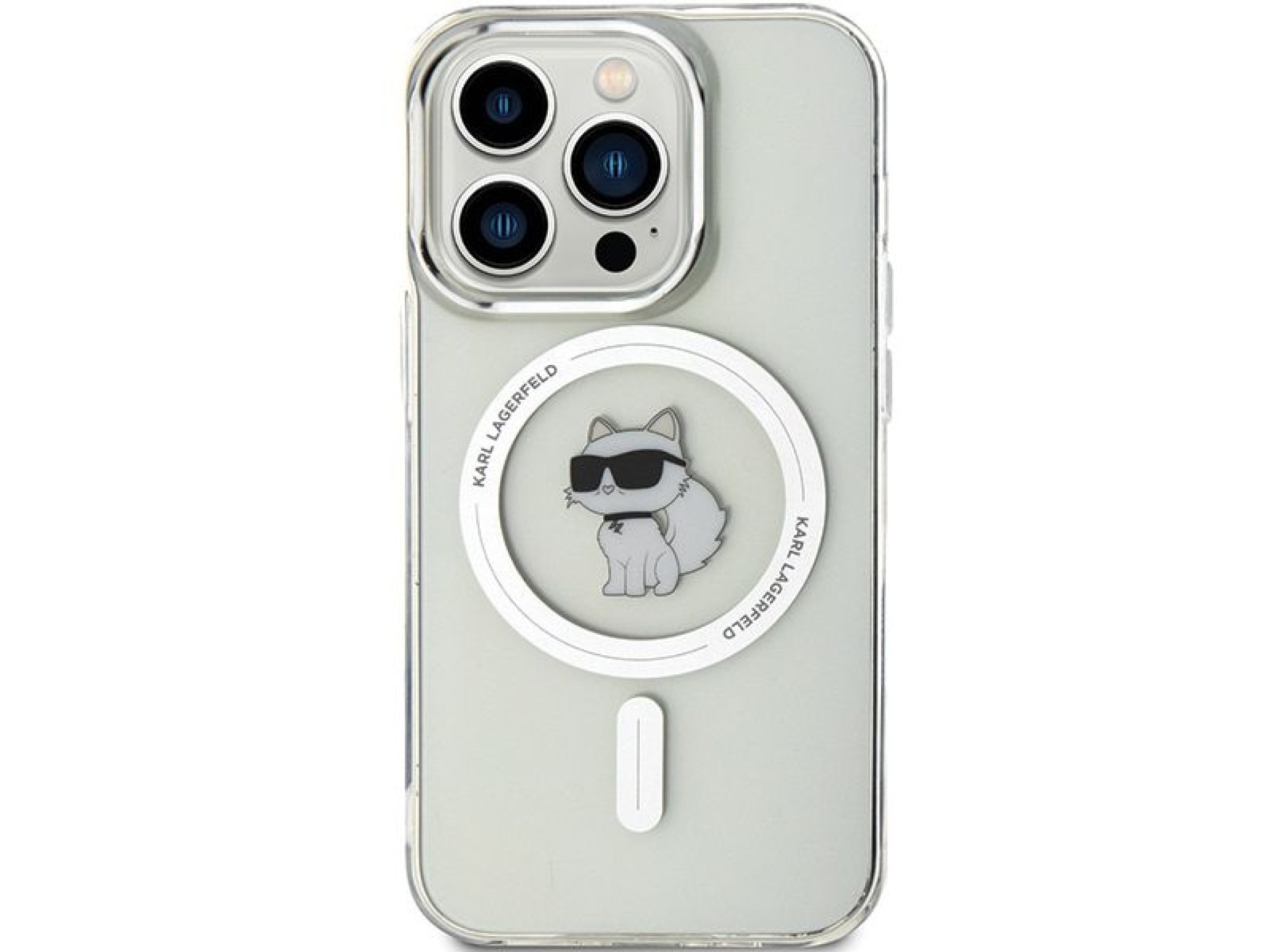Funda Karl Lagerfeld IML Choupette MagSafe para iPhone 13 Pro / 13 - transparente