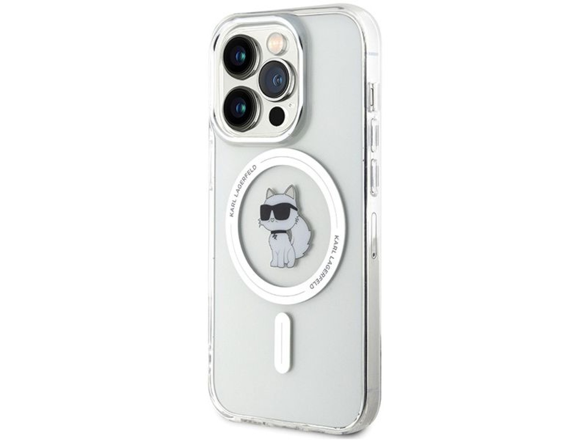 Funda Karl Lagerfeld IML Choupette MagSafe para iPhone 14 Pro - transparente
