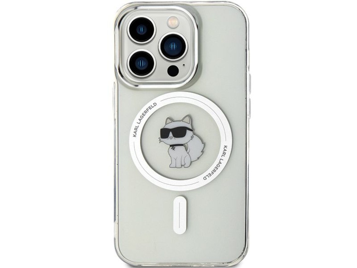 Funda Karl Lagerfeld IML Choupette MagSafe para iPhone 14 Pro - transparente
