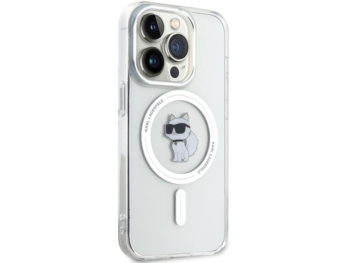 Funda Karl Lagerfeld IML Choupette MagSafe para iPhone 14 Pro Max - transparente