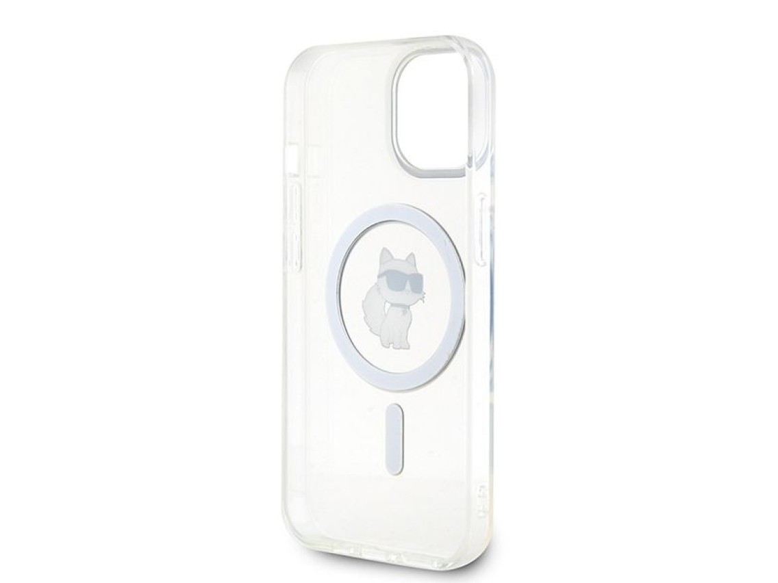 Funda Karl Lagerfeld IML Choupette MagSafe para iPhone 15 - transparente