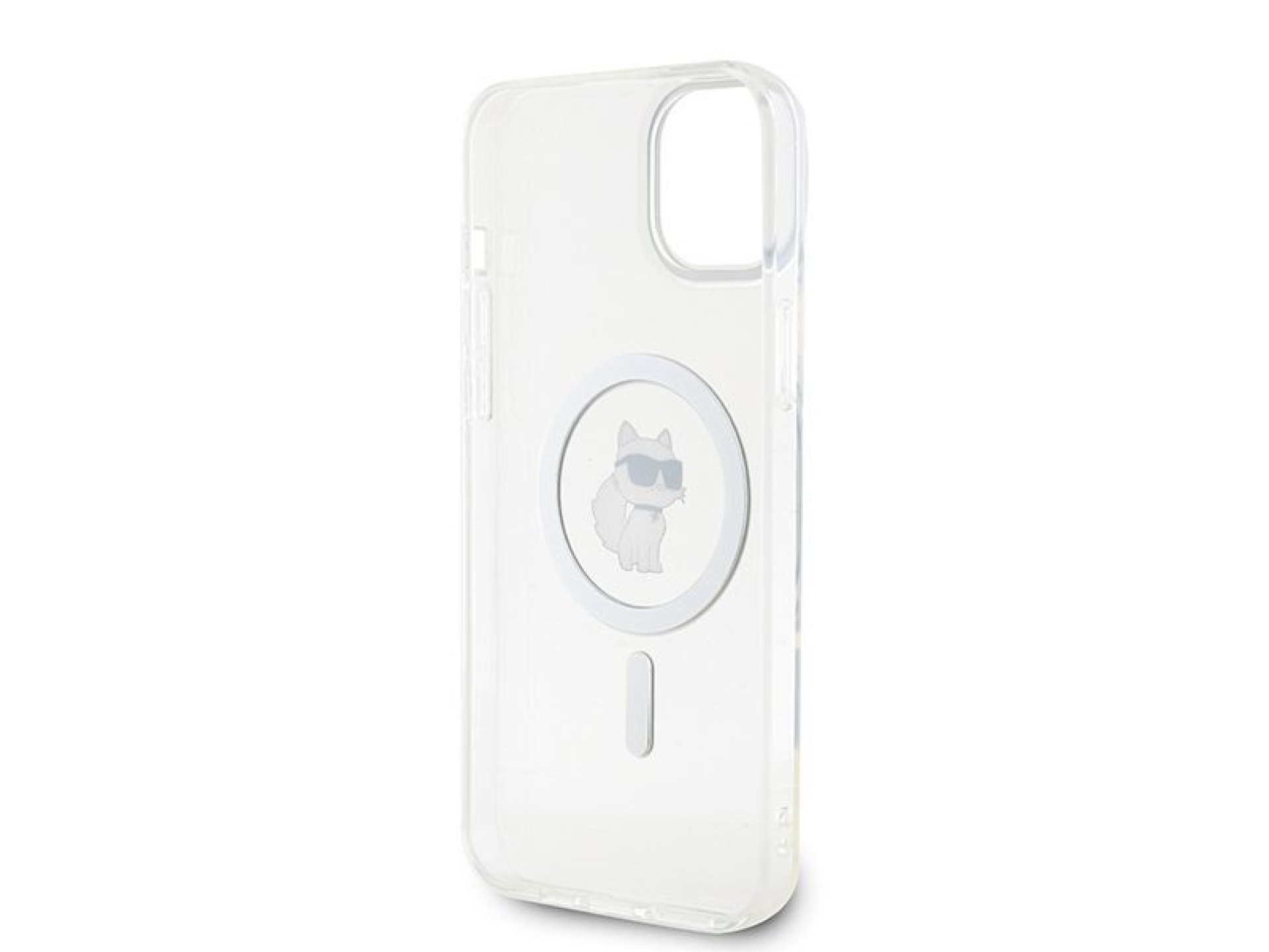 Capa Karl Lagerfeld IML Choupette MagSafe para iPhone 15 Plus - transparente